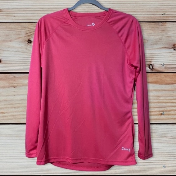 Baleaf Coral Pink Triumph UPF50+ Crew Neck Active Sun Shirt - Picture 5 of 9